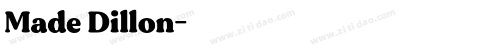 Made Dillon字体转换